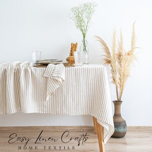 a table with a white table cloth on it