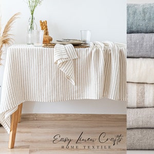 Linen Tablecloth - Linen Table Cloth - Extra Long Table Cover - Custom Table Linens for any Occasion, Wedding Gift