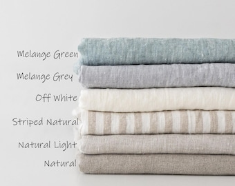 All colors linen fabric samples (fast delivery), set of linen swatches for canopy bed curtains, bedding, slipcovers, tablecloths, napkins