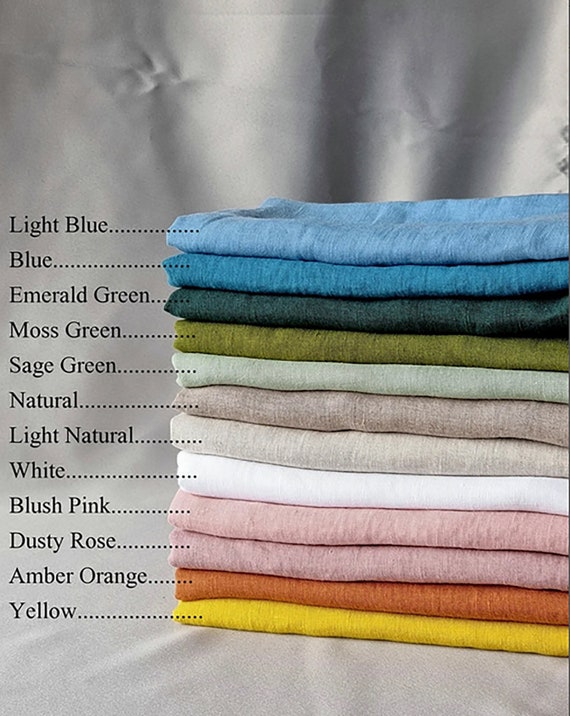 Waterproof Linen Shower Curtain Panel Wide Linen Shower Drape - Etsy