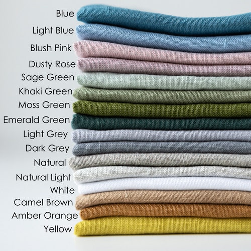 Washable Linen Napkin Set - Reusable Table Linens - Dinner Napkins - Linen Fabric Cloth Napkins - Stonewashed Linen Napkin Cloth Set