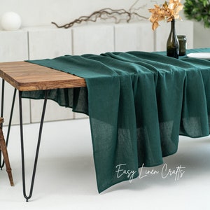 Dining table cloth, large linen tablecloth, natural linen table cover, custom tablecloth, long table cloth, ideal housewarming gift for her