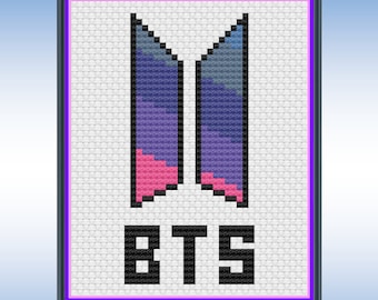 BTS Logo Cross Stitch Pattern PDF - Etsy