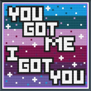 BTS Mikrokosmos Inspired Cross Stitch Pattern PDF