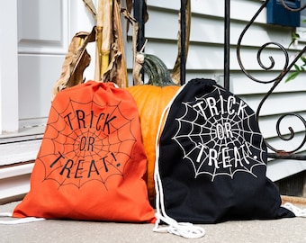 Trick Or Treat Bags - Spider Web - Sacs à cordon