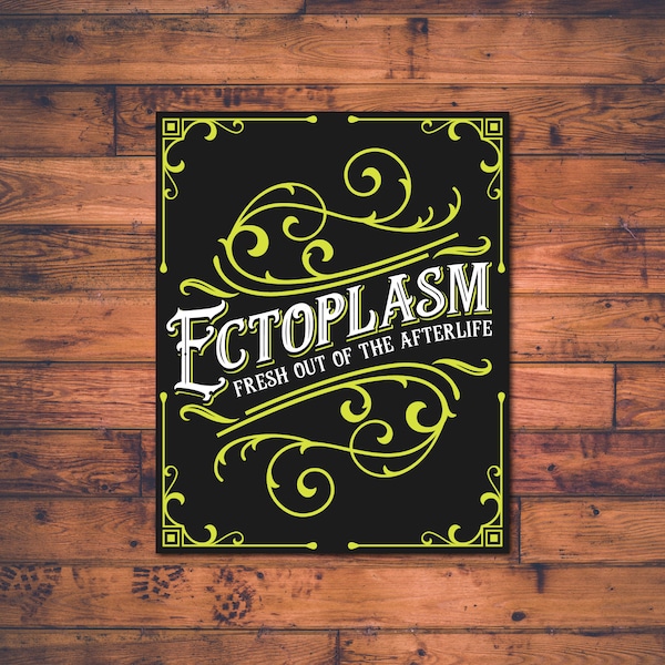 Ectoplasm Bottle Label Sticker