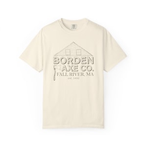 Borden Axe Company T-Shirt, Lizzie Borden, Men&#39;s Women&#39;s Tee, Murder Mystery Gift, Halloween Clothing