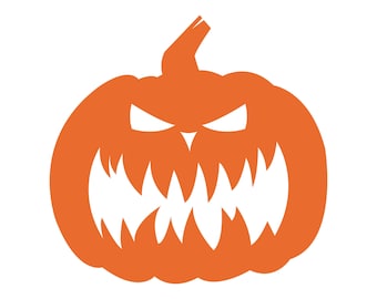 Jack O'Lantern Pumpkin Vinyl Decal