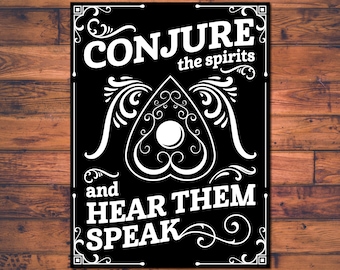 Conjurez les esprits et entendez-les parler - Ghost - Planchette Sticker