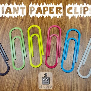 Funky 3D Clips papier imprimé