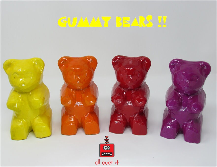 B GRADE Giant Gummy Bear Candy Sweet Treat Flexible Plastic Mold For Resin  Crafts