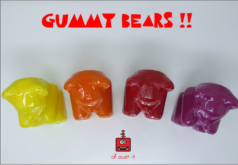 Giant Gummy Bear Candies Etsy UK