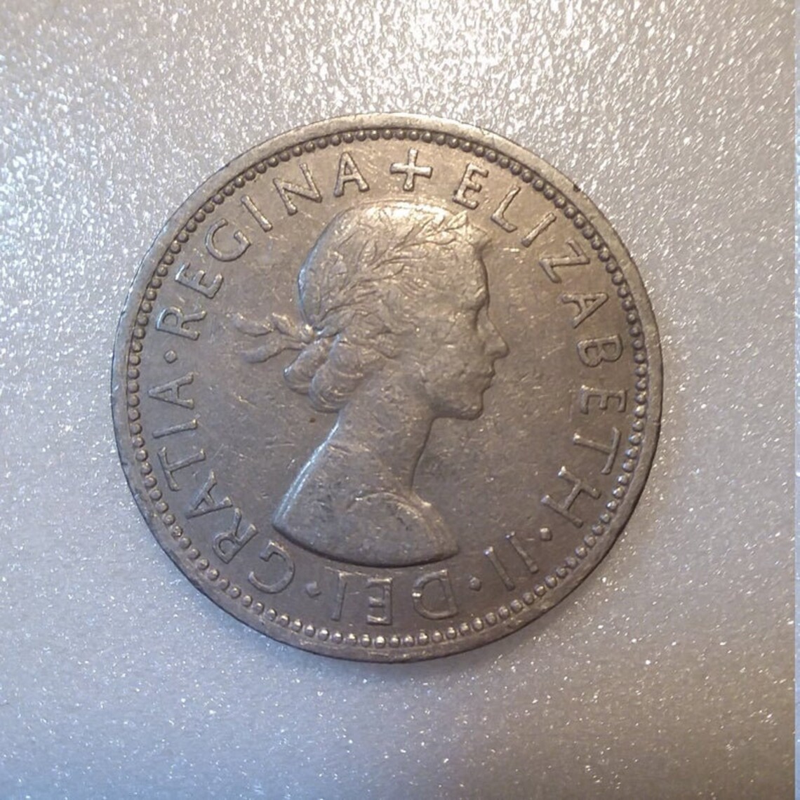Dei Gratia Regina Elizabeth Ii Münze 1966 1966 Dei Gratia Regina Elizabeth II Deux pièces de monnaie - Etsy France