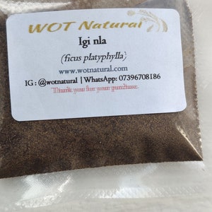 Epo OBO Erythrophleum Suaveolens tree bark Authentic Ficus Platyphylla tree bark powder IGI NLA image 3