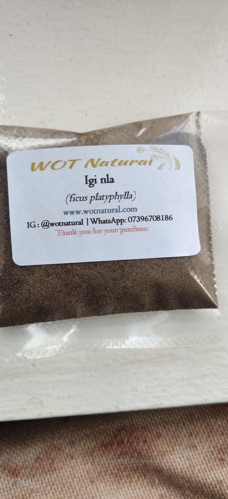 Epo OBO Erythrophleum Suaveolens tree bark Authentic Ficus Platyphylla tree bark powder IGI NLA image 3