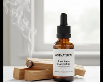 Palo Santo Essential Oil, Undiluted, Wild Harvested, Aromatherapy in 5ML, 10ML. Ethically Sourced. Meditate. Palo Santo Sticks