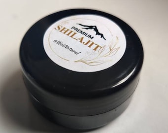 Pure Himalayan Shilajit, Soft Resin, Capsule Extremely Potent, Organic, Fulvic Acid -Sourced at 16,000+ feet in Himalayan Mountains of India