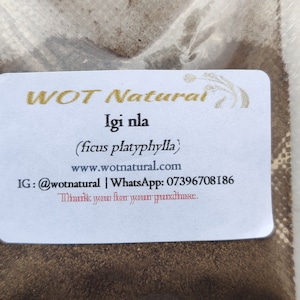 Epo OBO Erythrophleum Suaveolens tree bark Authentic Ficus Platyphylla tree bark powder IGI NLA image 4