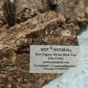 100% rohe authentische organische afrikanische schwarze Seife Ose Dudu vollkommen für Körperhaar aus Nigeria 50g-1,8kg