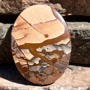Blue Biggs Deschutes Jasper Cabochon Oregon