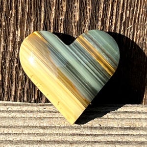 Blue Mountain Jasper Heart Cabochon