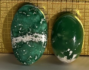 2 Australian Variscite cabochons