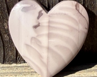 Cabujón de corazón de jaspe de Willow Creek