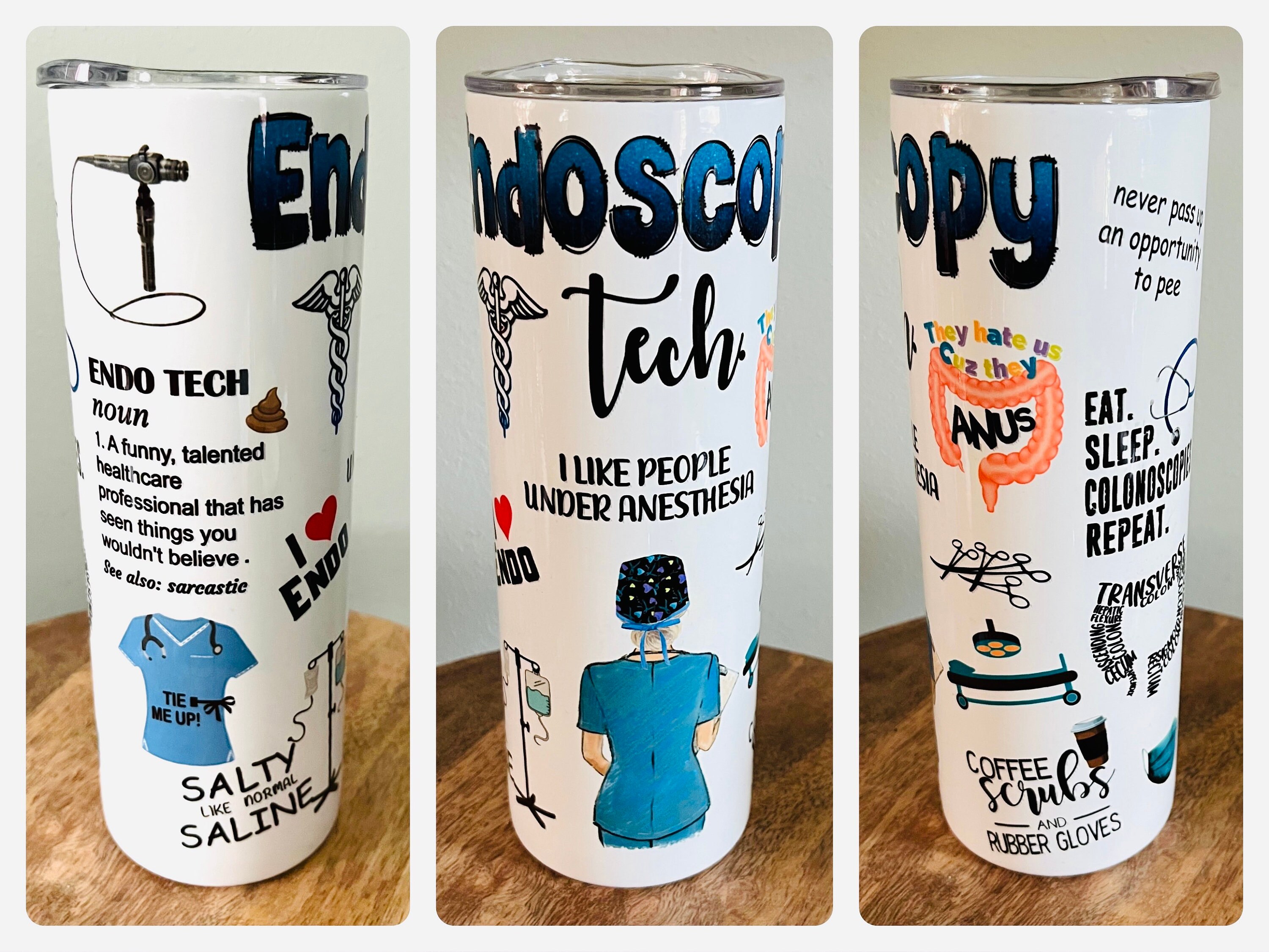 Endoscopy Tech Tumbler, Endoscopy, Gastroenterology, Endoscopy Gift
