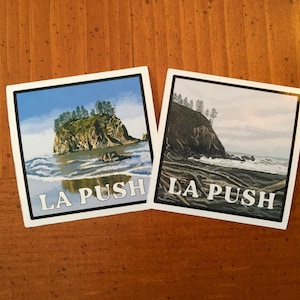 Adesivos matte do crepúsculo do vinil da paisagem da praia do La Push | parte dos lucros vai para a Tribo Quileute!!