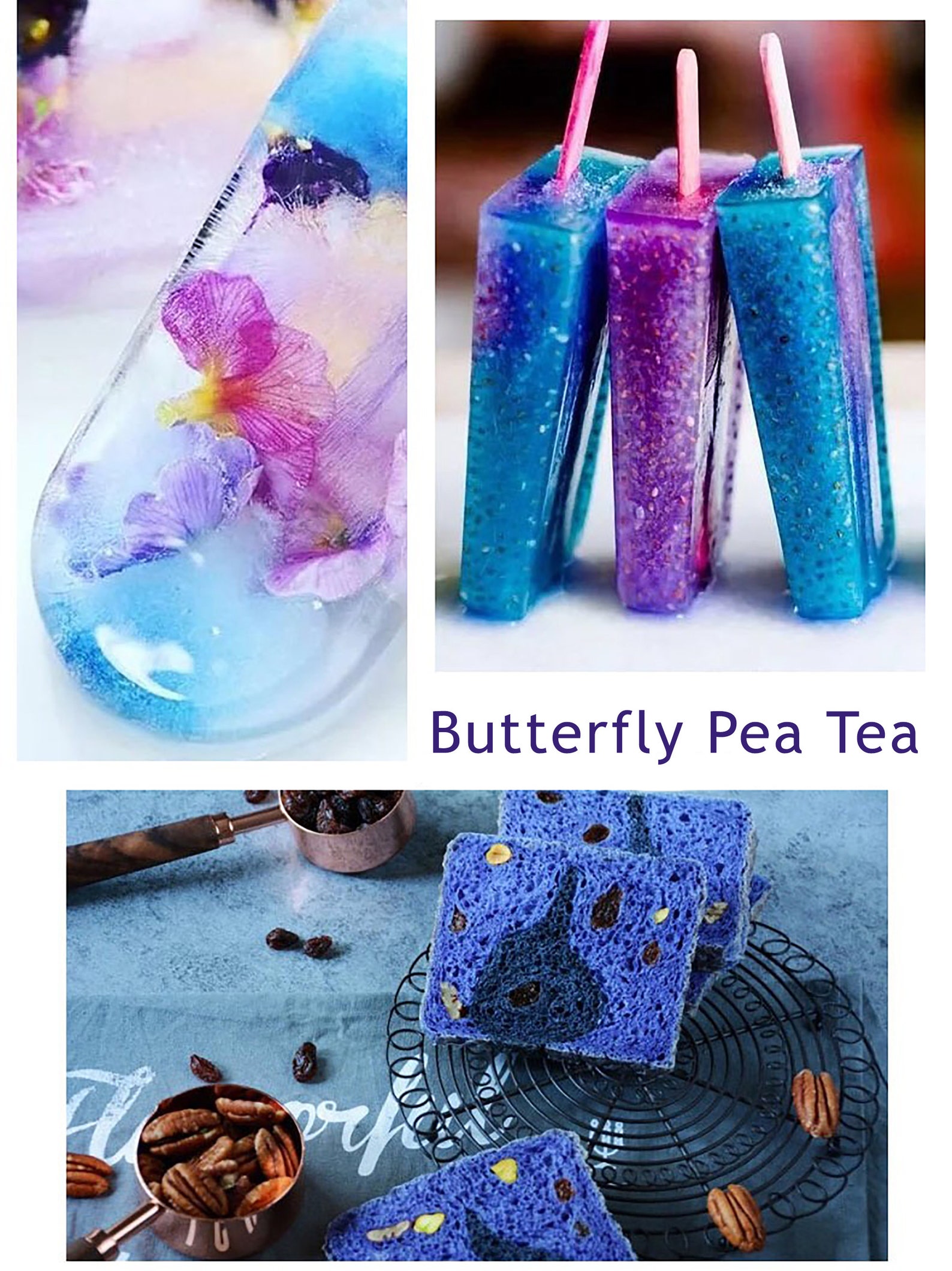 Color Changing Butterfly Pea Tea Tik Tok Blue Tea Thai Blue Etsy