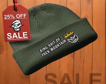 Bonnet brodé amusant, style streetwear, sarcastique, hiver, grunge, punk, alternatif, gothique, tendance, ample, hipster