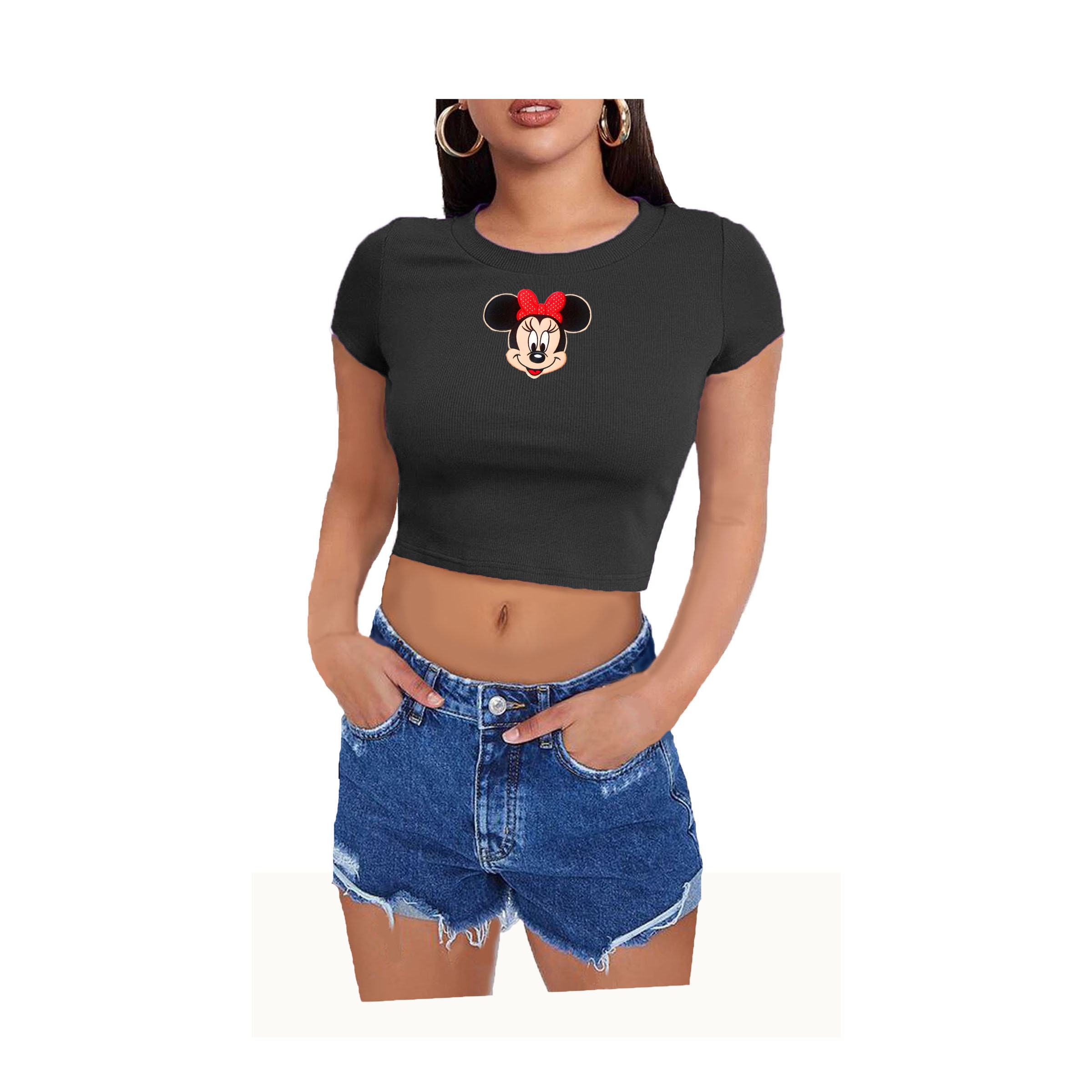 Mickey mouse crop top sweater deals