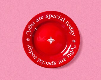 Vintage "You Are Special Today" Plate by The Original Red Plate Co., Waechtersbach, Made in West Germany, Birthday Celebration