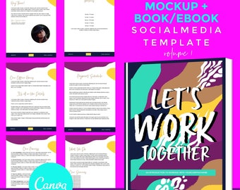 Social Media Promo Canva Template Editable Instagram Etsy