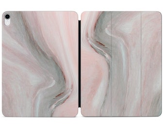 Pink Marble iPad Mini 6 Case  iPad Pro 12.9 2018 Magnetic Case Folding Folio Case For Apple iPad Pro 11.4 2018 Marbled iPad Pro 12.9 DS0136