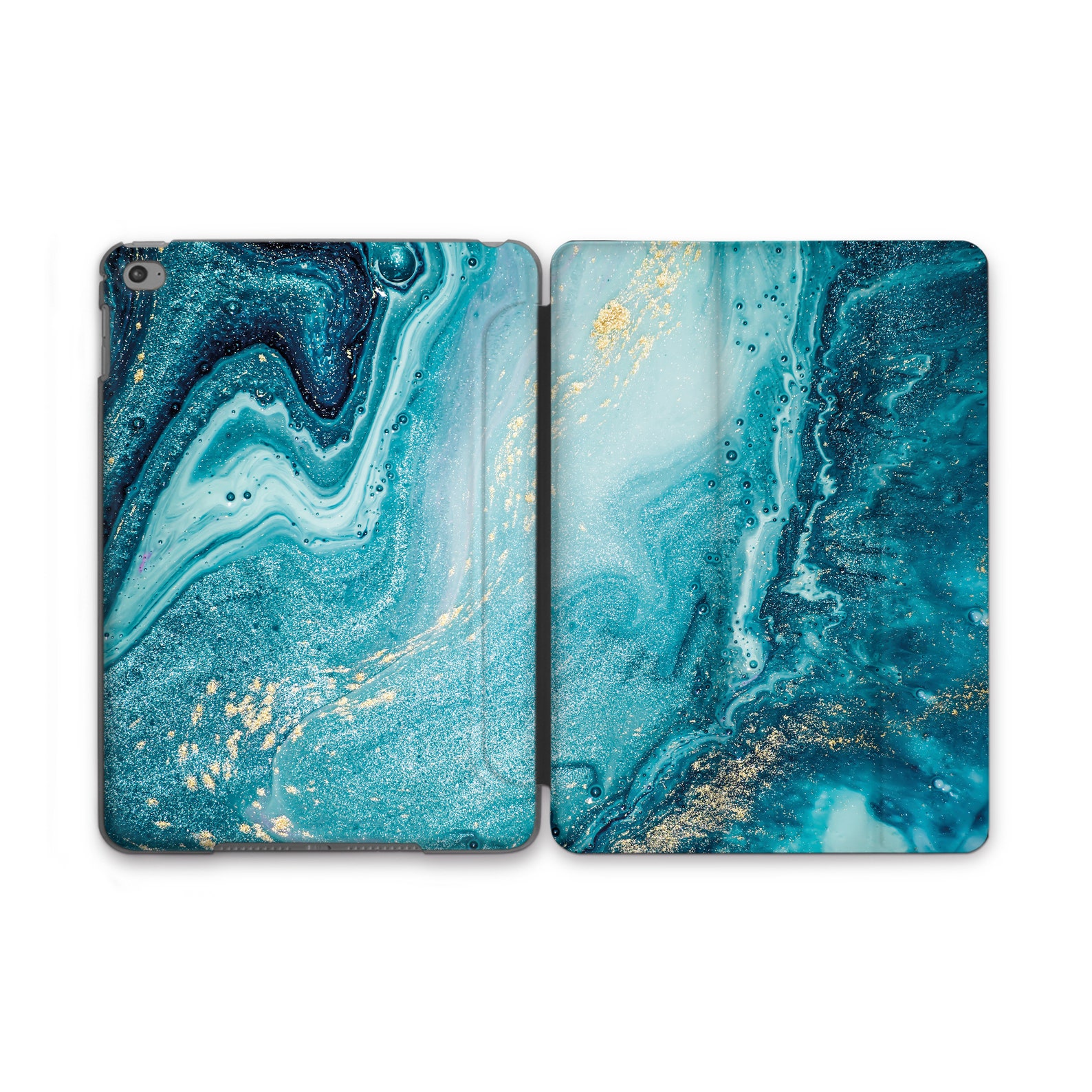 Marble Paints iPad Pro Case 9.7 iPad Pro 12.9 Case Turquoise Etsy
