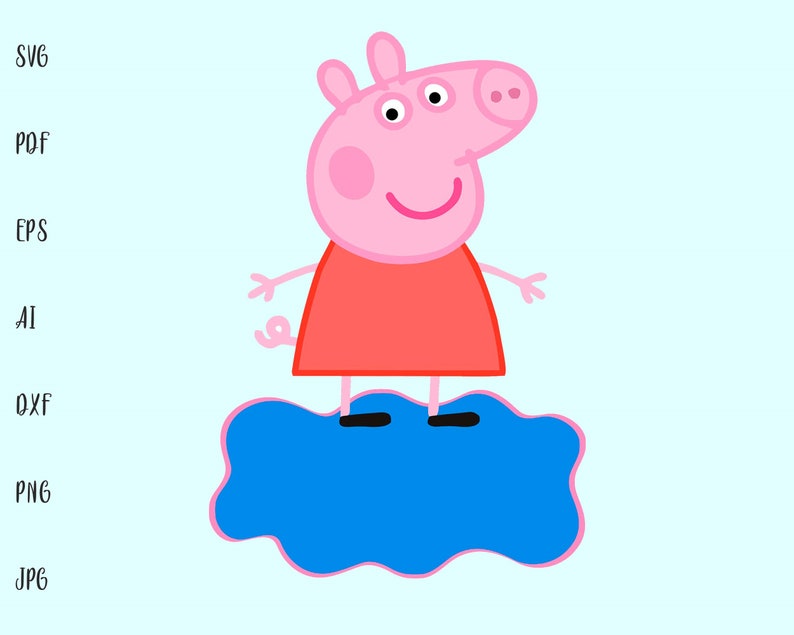 Download Peppa Pig Svg Cutting Files Peppa Cut File Cute Peppa Svg Cutting File Cartoon Svg Cut File For Cricut Ds0279 Paper Party Kids Embellishments Advancedrealty Com