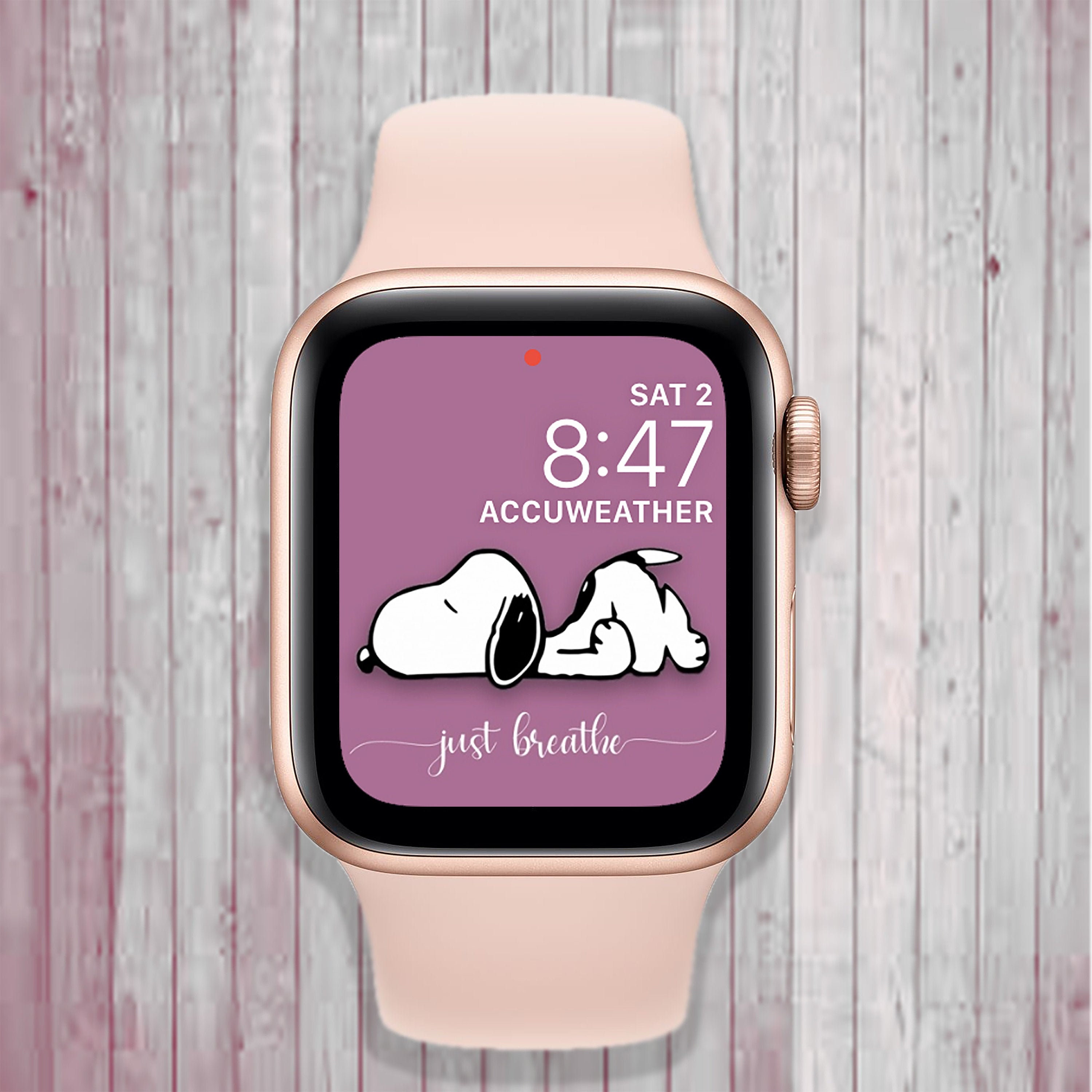 Live Peanuts Snoopy Snow Woodstock Wallpaper For Apple Watch Etsy In 2021 Apple Watch Apple Watch Faces Snoopy Wallpaper