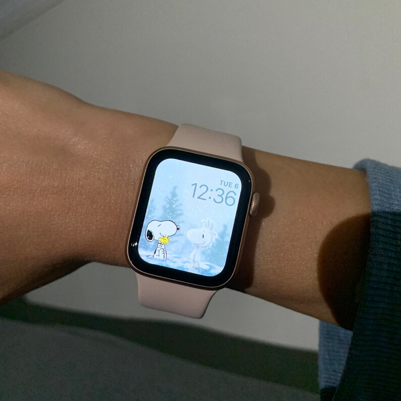 LIVE Peanuts Snoopy & Snow Woodstock WALLPAPER for Apple Watch | Etsy