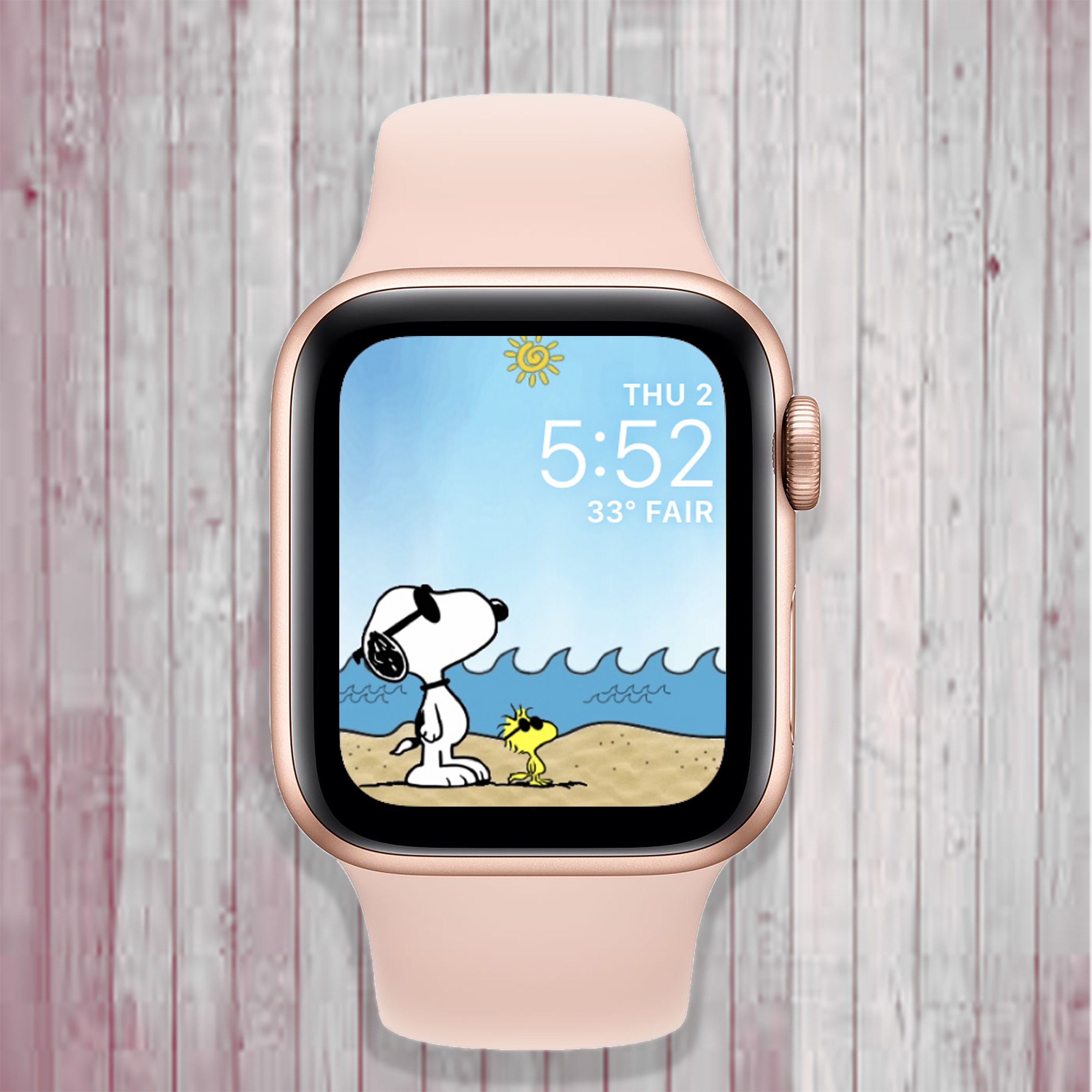 Peanuts Snoopy & Woodstock Apple Watch Wallpaper suitable | Etsy