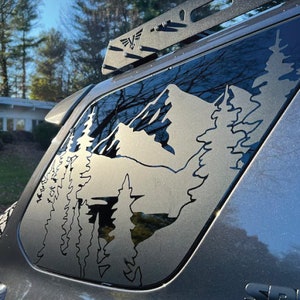 Mirror Lake PrezisionCut® Vinyl Window Decal — Fits 1996-2023 Toyota 4Runners — No Trimming Required