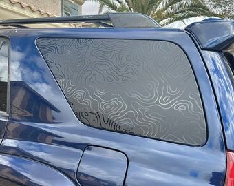 Topography PrezisionCut® Vinyl Window Decal — Fits 1996-2023 Toyota 4Runners — No Trimming Required