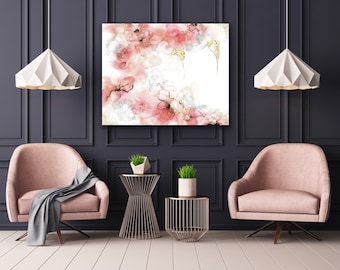 Floral Abstract Giclée Print: Modern Home Wall Decor