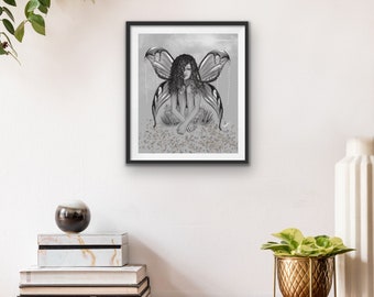 Fairy Girl Art Print - Fairy Picture - Wall Decor - Wall Art - Fairy Art