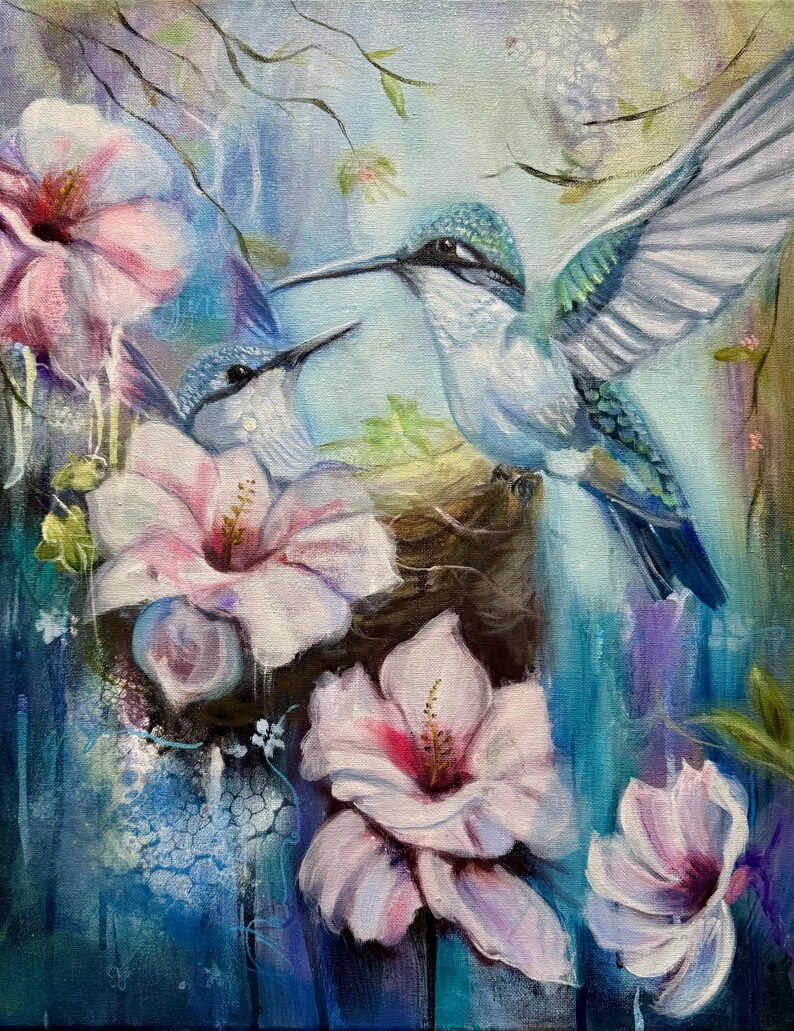 Hummingbird Represents Peace Hummingbird Art Print: Heart and Soul, Wings of Peace Series (mat ...