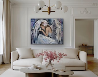 Angel Art Print: The Visitor, Spiritual Home Decor