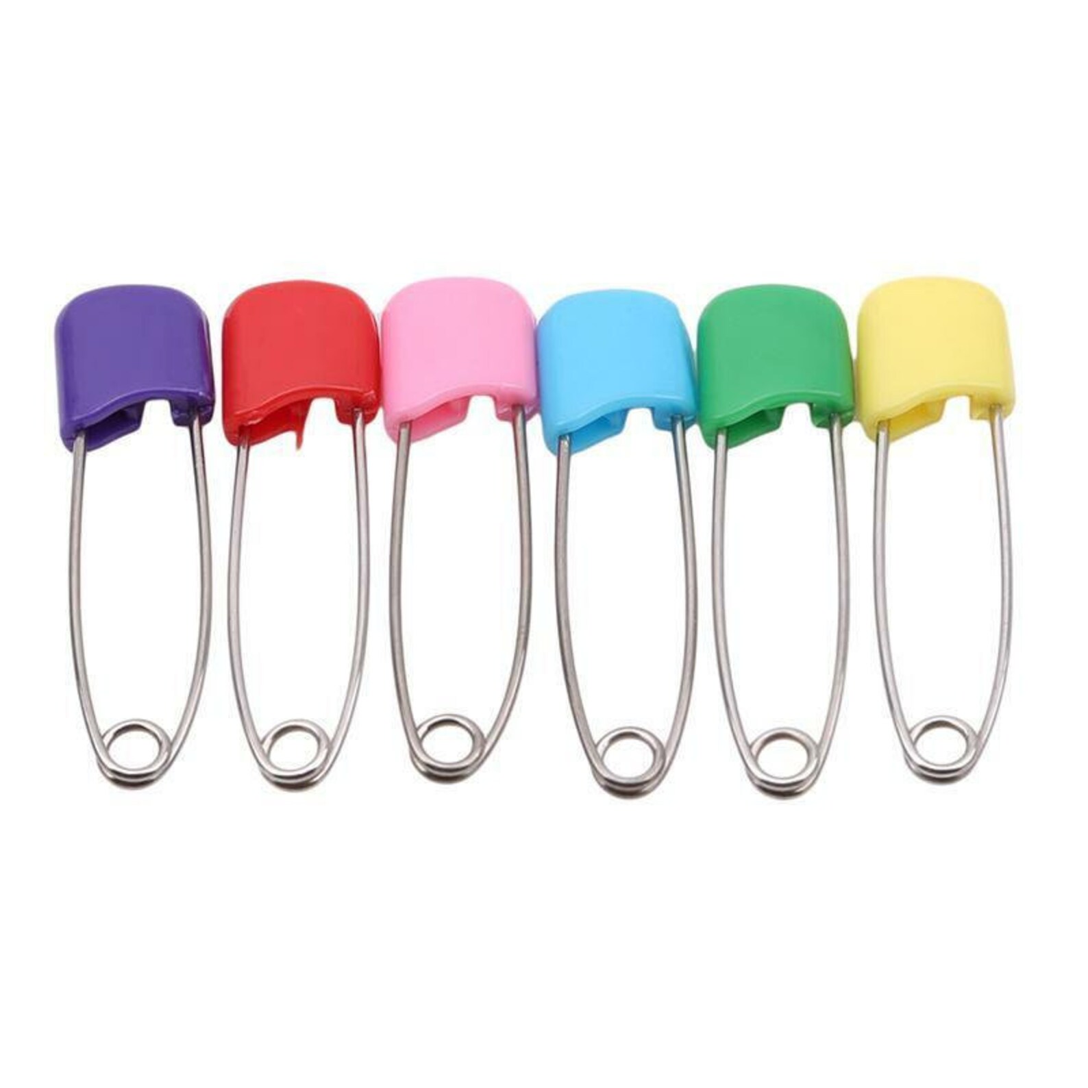 Zeniso® 25 Pieces Diaper Pins Baby Safety Pins Plastic Head Cloth With