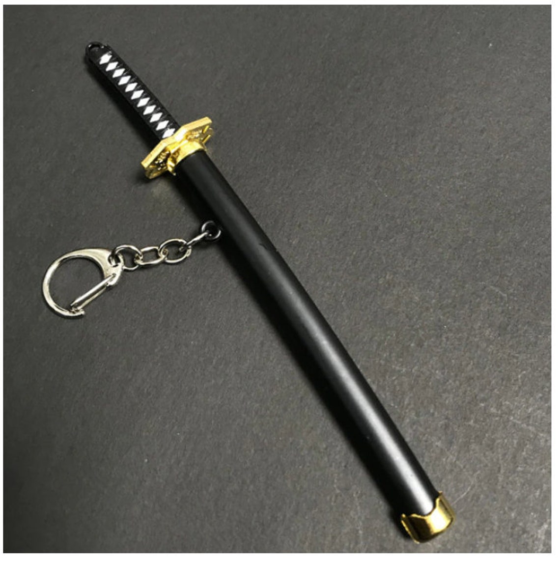 Mini Katana Sword Knife Keychain and Stand Anime Ninja Etsy