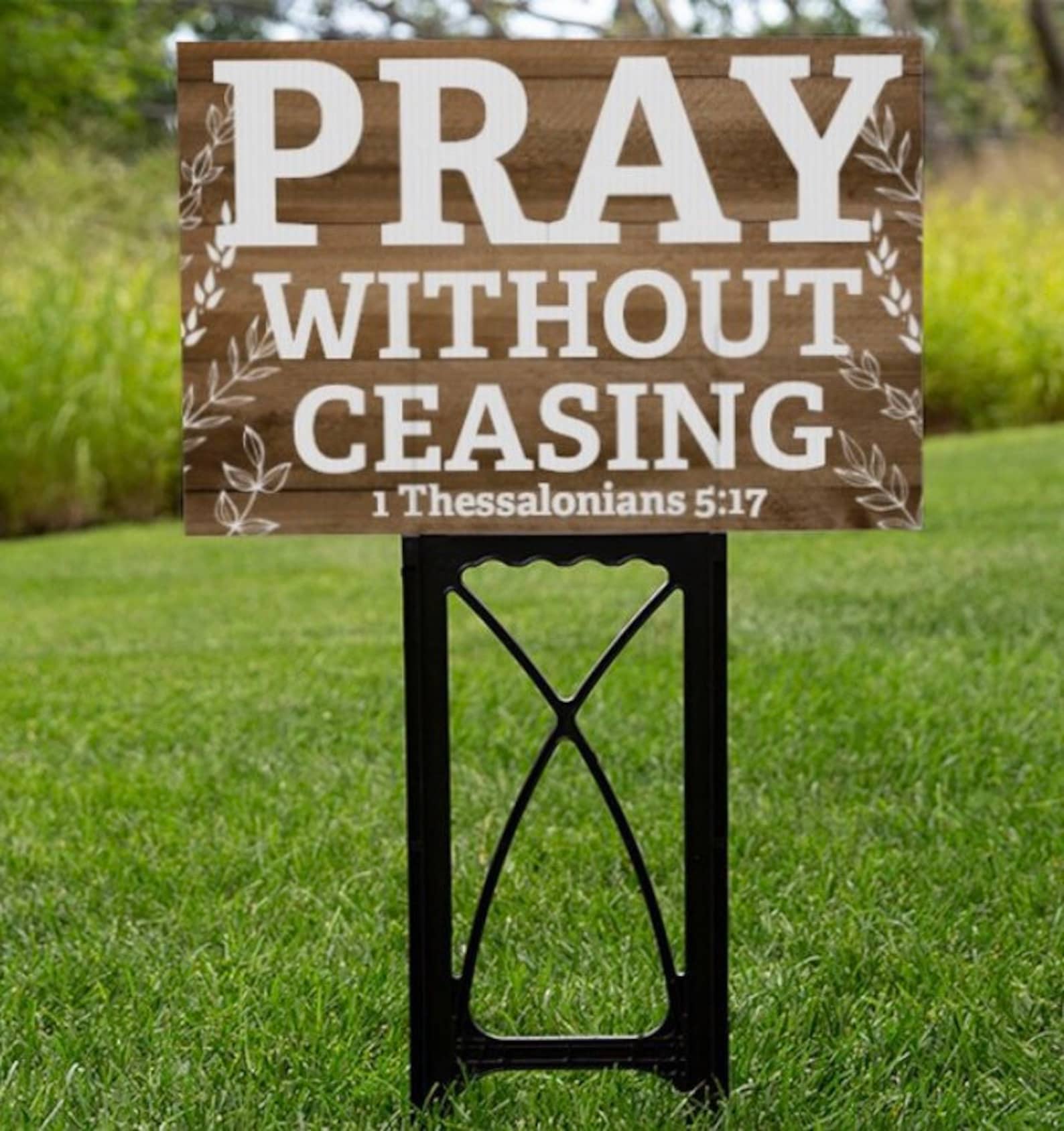 Pray Inspirational Christian yard sign Etsy