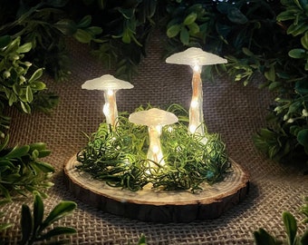 Mushroom lights, mushroom lamp, mushroom night light, mini mushroom lights, fairy lights, desk lamp, unique lamps, LED fairy lights, battery